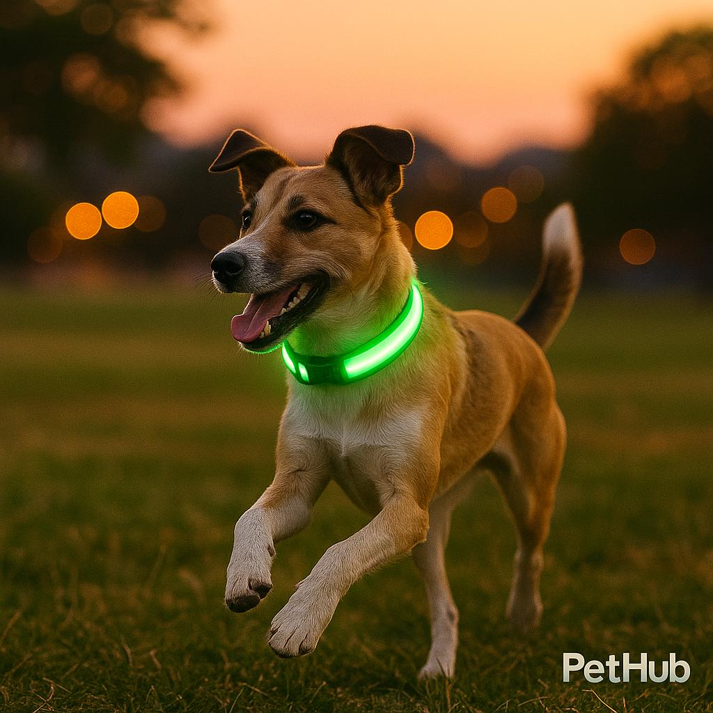 Collares LED para Perros – Seguridad y Estilo Nocturno