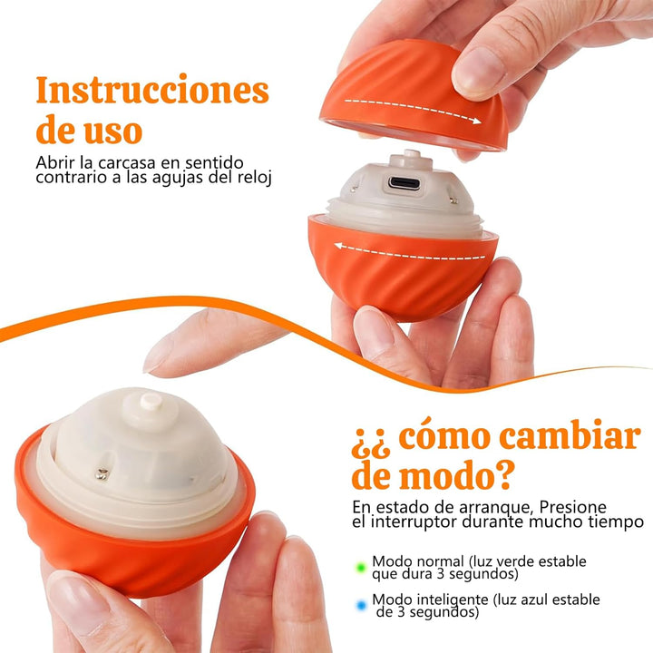 Bola Interactiva Inteligente Recargable (Perros y Gatos)