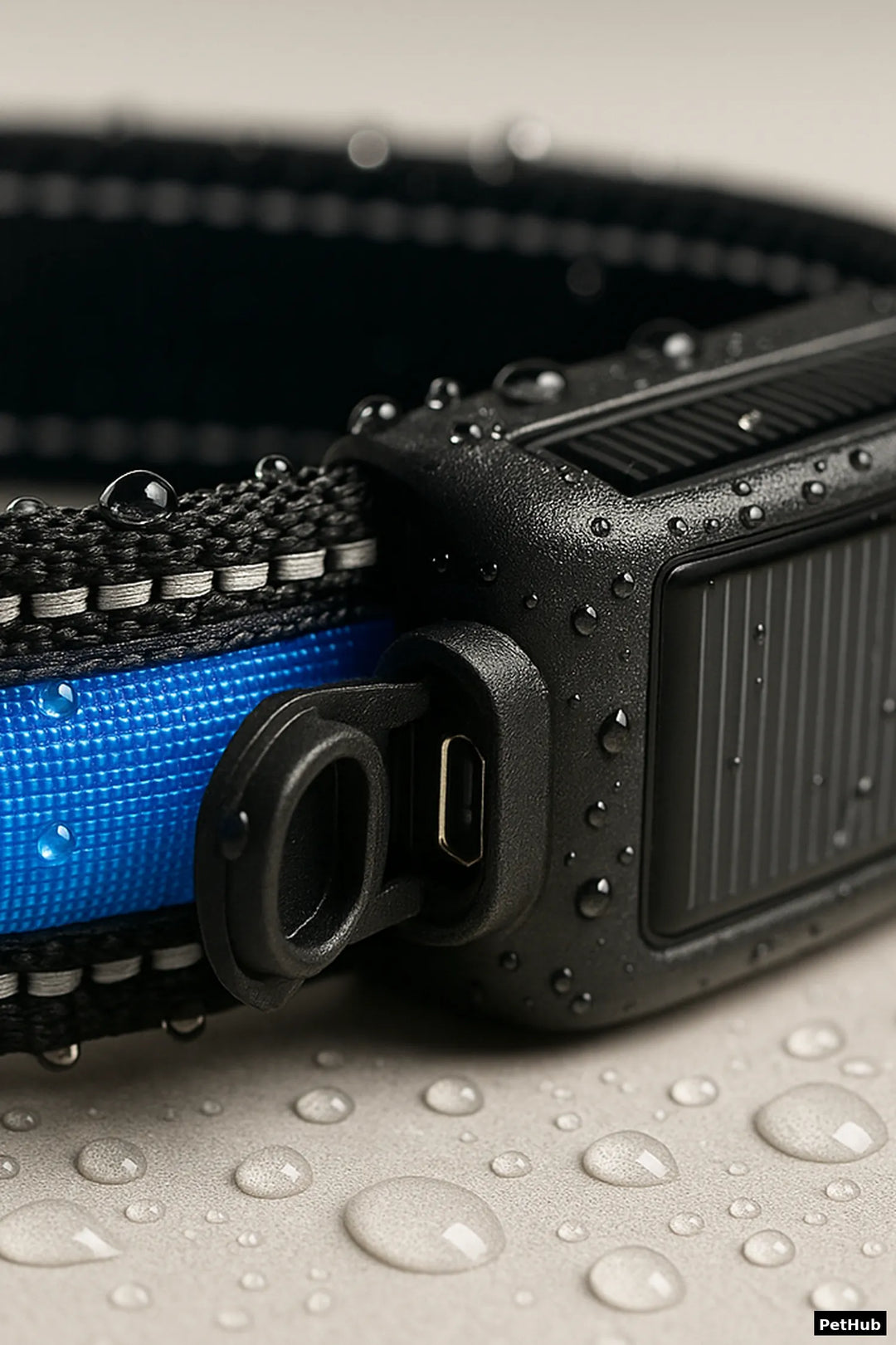 Collar LED Recargable para Perros – Seguridad Nocturna con Estilo